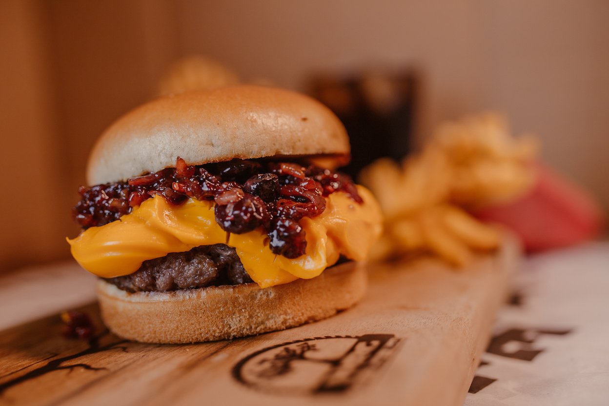 Burger in Close Up Photography